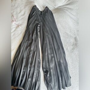 Enza Costa Pleated Wide Leg Pants